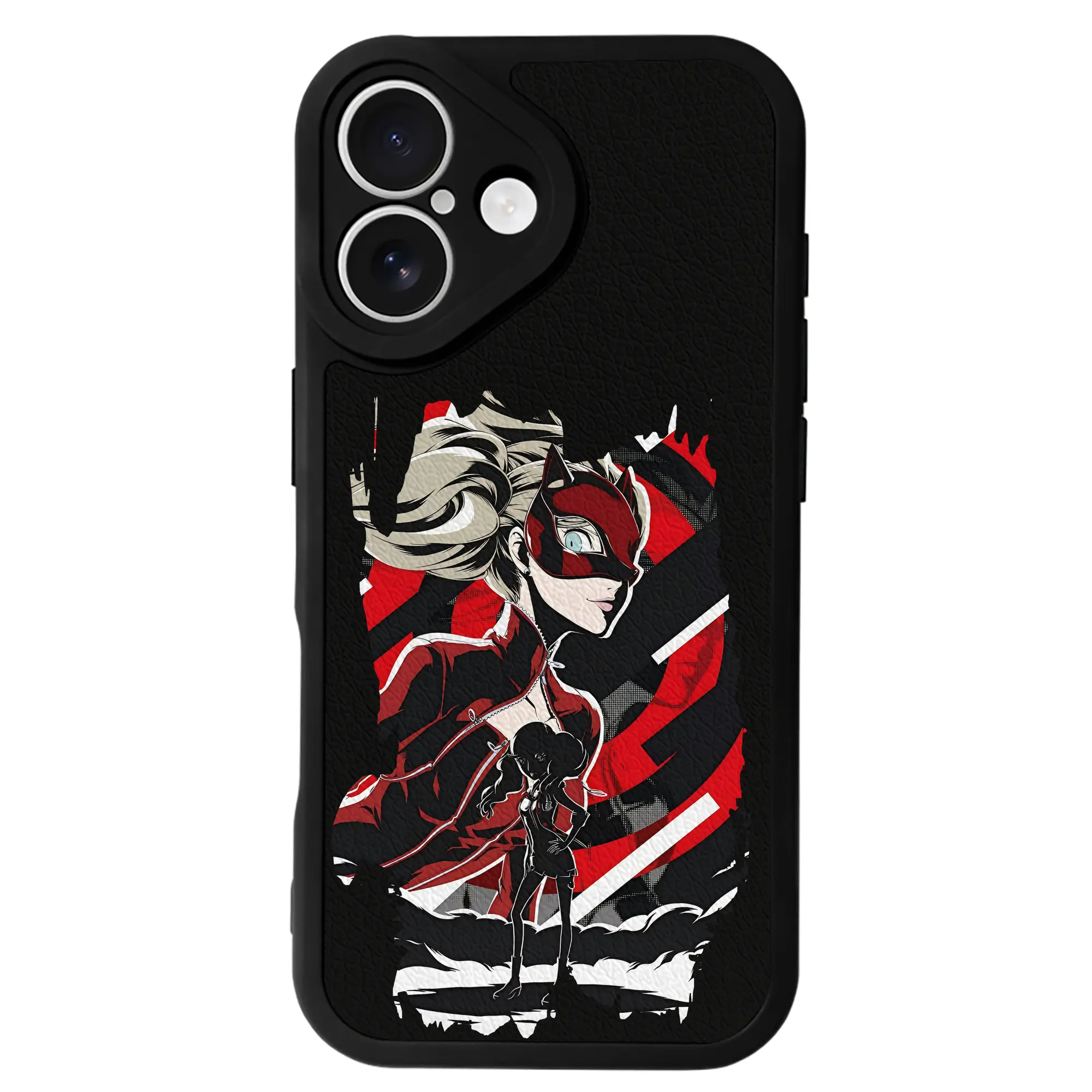 ペルソナ グッズ,高巻杏 - IPhone 16シリーズ対応 ・ シリコンスマホケース ・ レザー調 ・ 高精度フィット ・ 耐衝撃 ・ ワイヤレス充電対応 ・ 精密カット